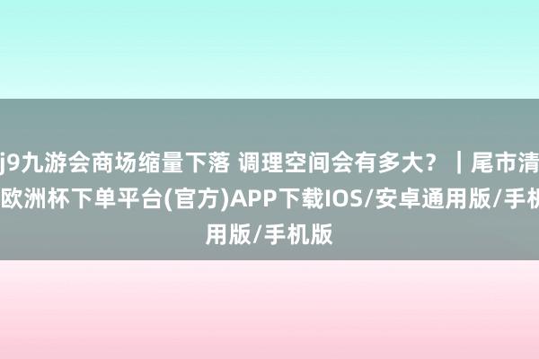 j9九游会商场缩量下落 调理空间会有多大?|尾市清点-欧洲杯下单平台(官方)APP下载IOS/安卓通用版/手机版