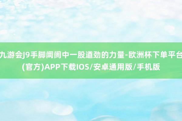 九游会J9手脚阛阓中一股遒劲的力量-欧洲杯下单平台(官方)APP下载IOS/安卓通用版/手机版