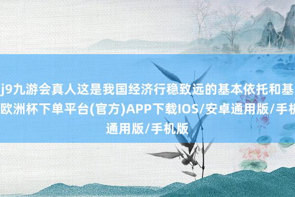 j9九游会真人这是我国经济行稳致远的基本依托和基础-欧洲杯下单平台(官方)APP下载IOS/安卓通用版/手机版