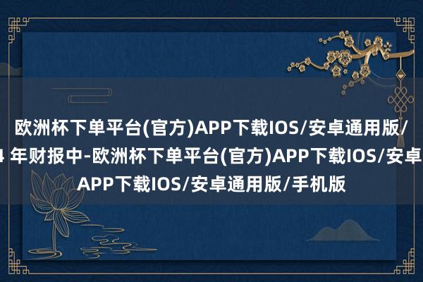 欧洲杯下单平台(官方)APP下载IOS/安卓通用版/手机版在 2024 年财报中-欧洲杯下单平台(官方)APP下载IOS/安卓通用版/手机版