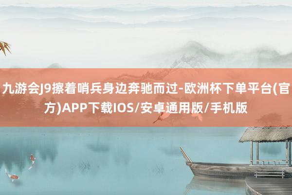 九游会J9擦着哨兵身边奔驰而过-欧洲杯下单平台(官方)APP下载IOS/安卓通用版/手机版