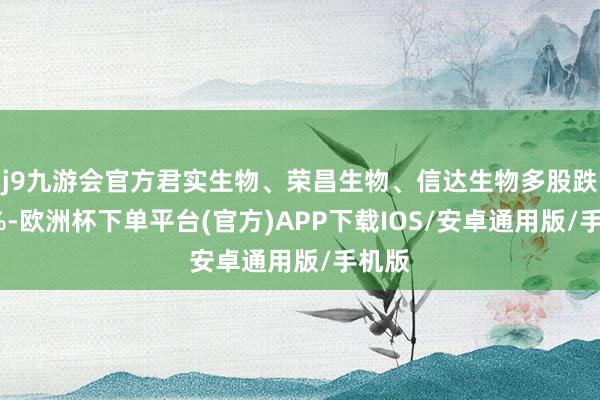 j9九游会官方君实生物、荣昌生物、信达生物多股跌超3%-欧洲杯下单平台(官方)APP下载IOS/安卓通用版/手机版