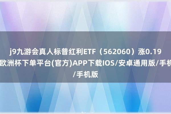 j9九游会真人标普红利ETF（562060）涨0.19%-欧洲杯下单平台(官方)APP下载IOS/安卓通用版/手机版