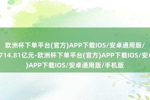 欧洲杯下单平台(官方)APP下载IOS/安卓通用版/手机版总范畴达714.81亿元-欧洲杯下单平台(官方)APP下载IOS/安卓通用版/手机版