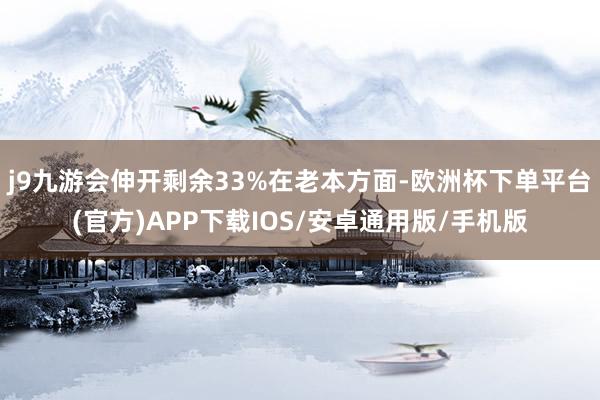 j9九游会伸开剩余33%在老本方面-欧洲杯下单平台(官方)APP下载IOS/安卓通用版/手机版