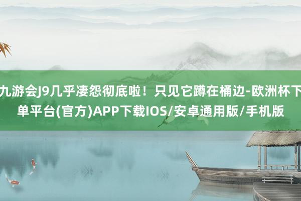 九游会J9几乎凄怨彻底啦！只见它蹲在桶边-欧洲杯下单平台(官方)APP下载IOS/安卓通用版/手机版