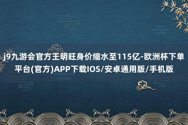 j9九游会官方王明旺身价缩水至115亿-欧洲杯下单平台(官方)APP下载IOS/安卓通用版/手机版